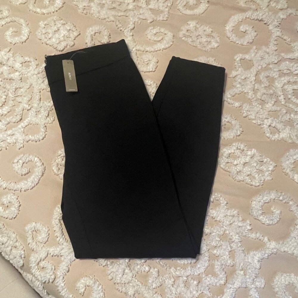 J CREW $98 Ponte Pant BACK ZIP *NWT* Any Day Pixie - Sz MED - Black FREE SHIP